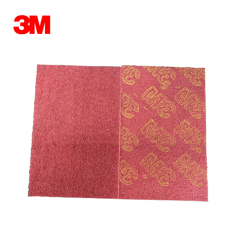 3M百洁布7447工业打磨片去锈去毛刺不锈钢专用抛光布6*9多种规格