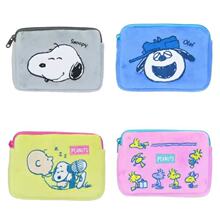 日系卡通史努比毛绒刺绣化妆包奥拉夫小黄鸟拉链零钱收纳包纸巾包