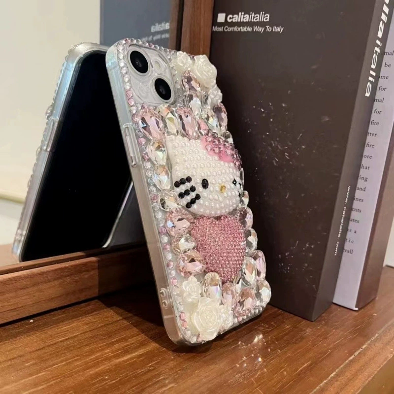 Hello kitty, apple, совместимый чехол для мультяшного телефона, 16promax, 14
