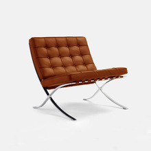 巴塞罗那休闲椅设计师 北欧现代经典单人沙发头层全真皮
