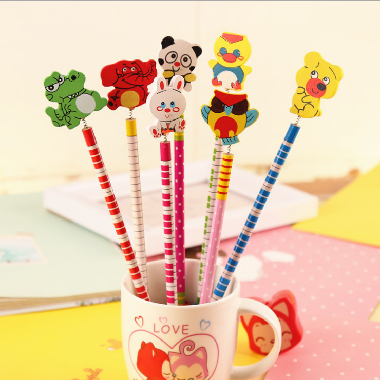 Cartoon Hb Eraser Student Pencil  For Writing 1 Pcs display picture 5