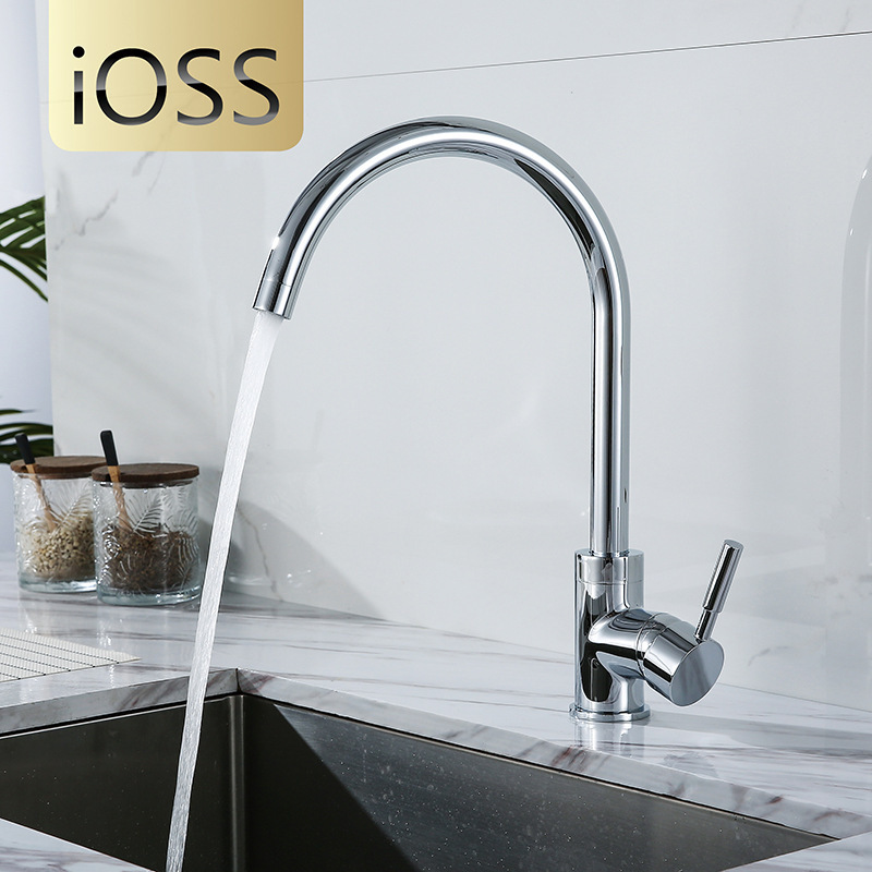 Brass kitchen dish basin sink hot and cold faucet bathroom elbow quick opening sink faucet OEM OEM