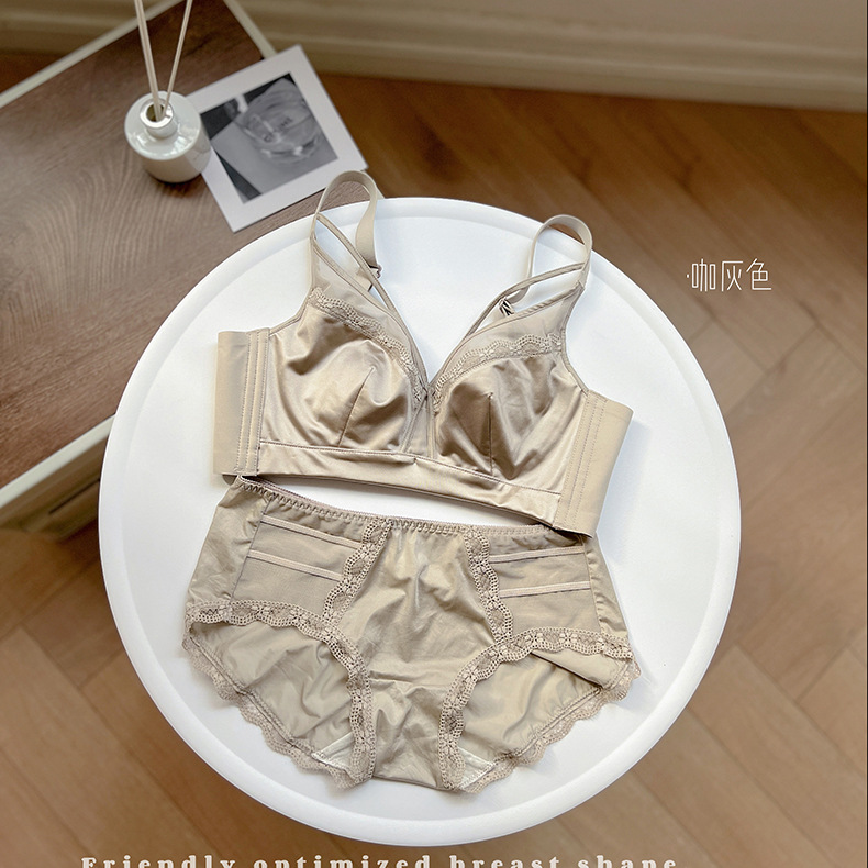 365 borshuang copa de cristal de alta gama sujetador ultrafino más tamaño ropa interior sujetador de mama ajustable traje al por mayor