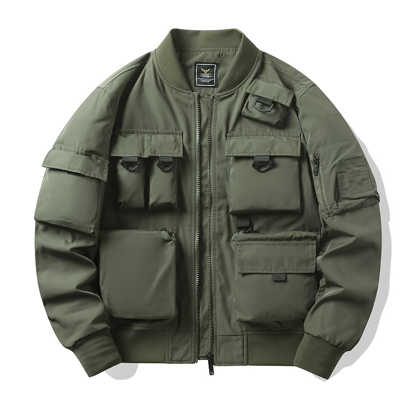 Men's Clothing Fashion brand pilot jacket men's baseball jacket thin casual air workwear flight suit_voghion.com