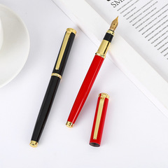 商務金屬書法鋼筆墨囊墨水兩用銥金筆創意個性禮品筆印刷logo