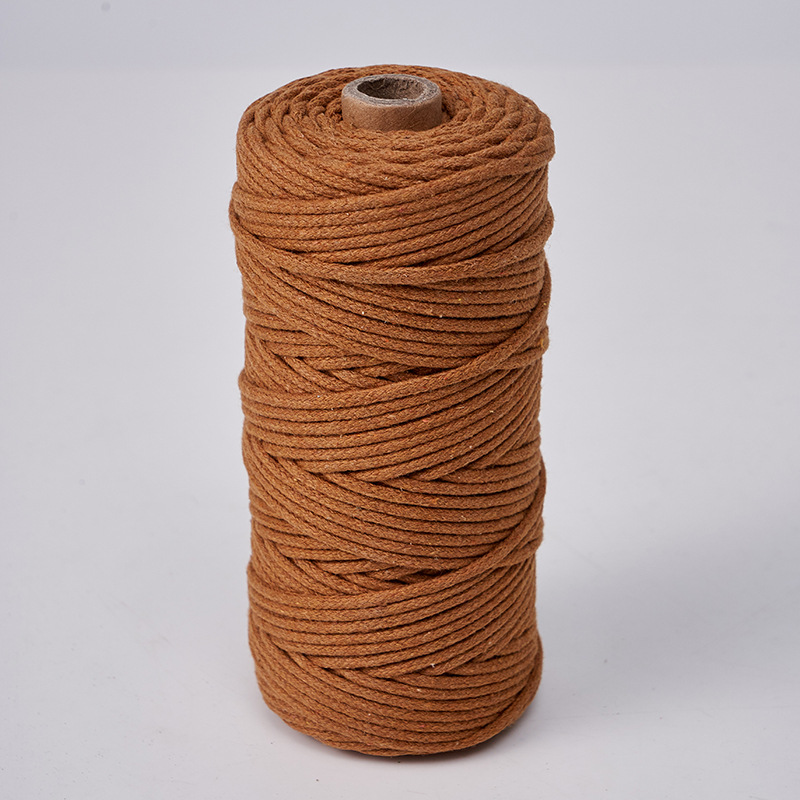 Cuerda de algodón con núcleo de 3mm, ropa de bricolaje, decoración de textiles para el hogar, cordón de algodón, cuerda tejida, tapicería de color, cuerda de algodón con corazón