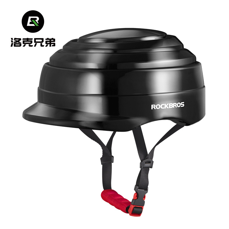 Rock Brothers Portable Foldable Cycling Helmet Bicycle Urban Commuter Men's and Women's Road Bike Mountain Bike Helmet