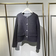 2025冬季新款女装绵羊毛短款气质百搭小香风毛呢外套女3GA371361