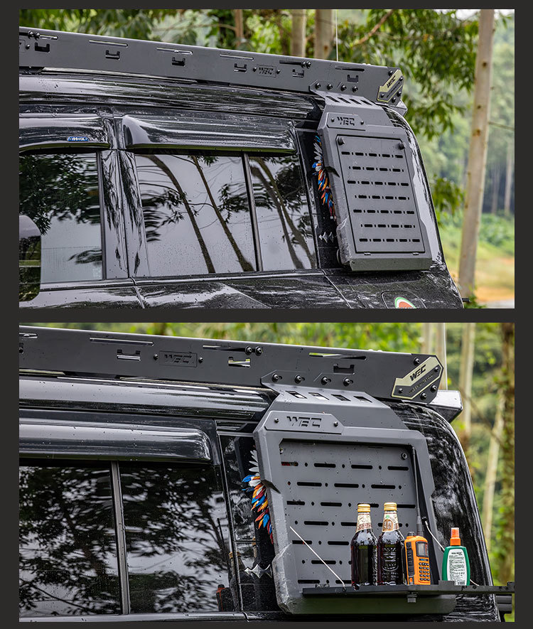 Equator 5 roof rack WEC ladder side mounting plate expansion off-road non-destructive modification no-drill roof platform
