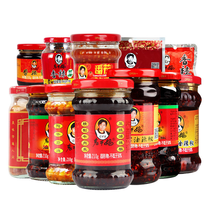 老干妈辣三丁油辣椒辣椒酱配菜豆豉油香辣菜调味酱下饭菜
