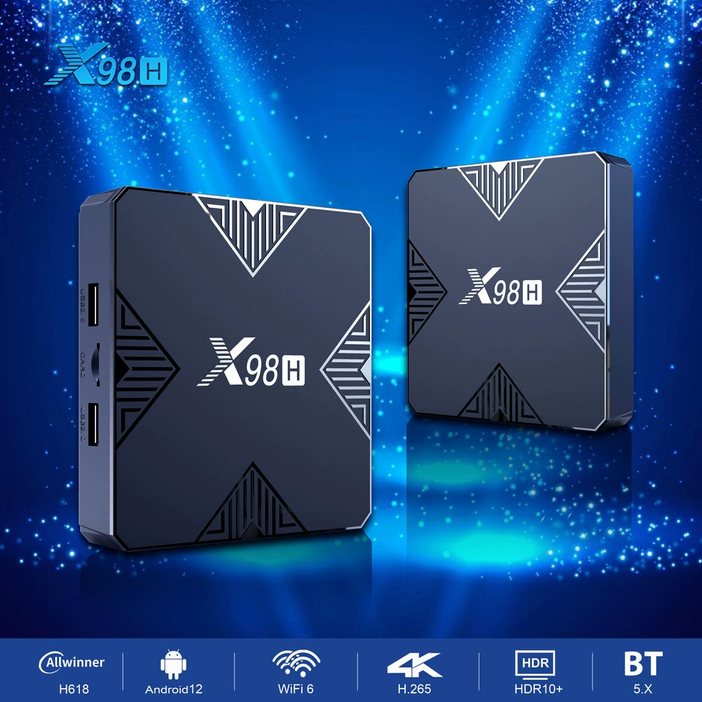 Рекомендуемый X98H H618 Set-top Box Android 12.0, ТВ-бокс 5G Wi‑Fi, BT, 4K