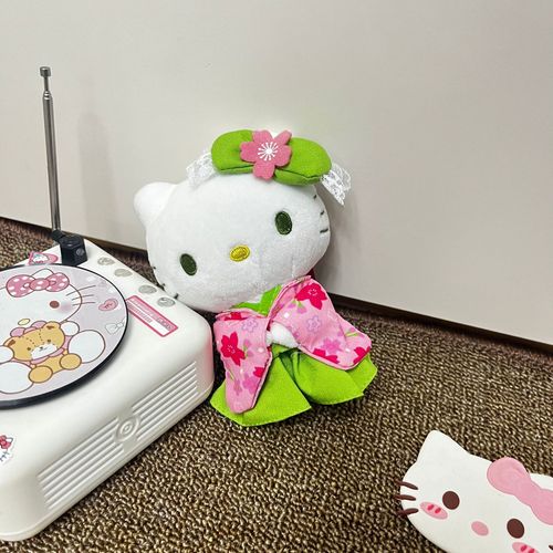 Japanese KT Sakura Matcha Kimono KT Limited Kitty Cat Doll Plush Bag Pendant Hanging Decoration Wholesale