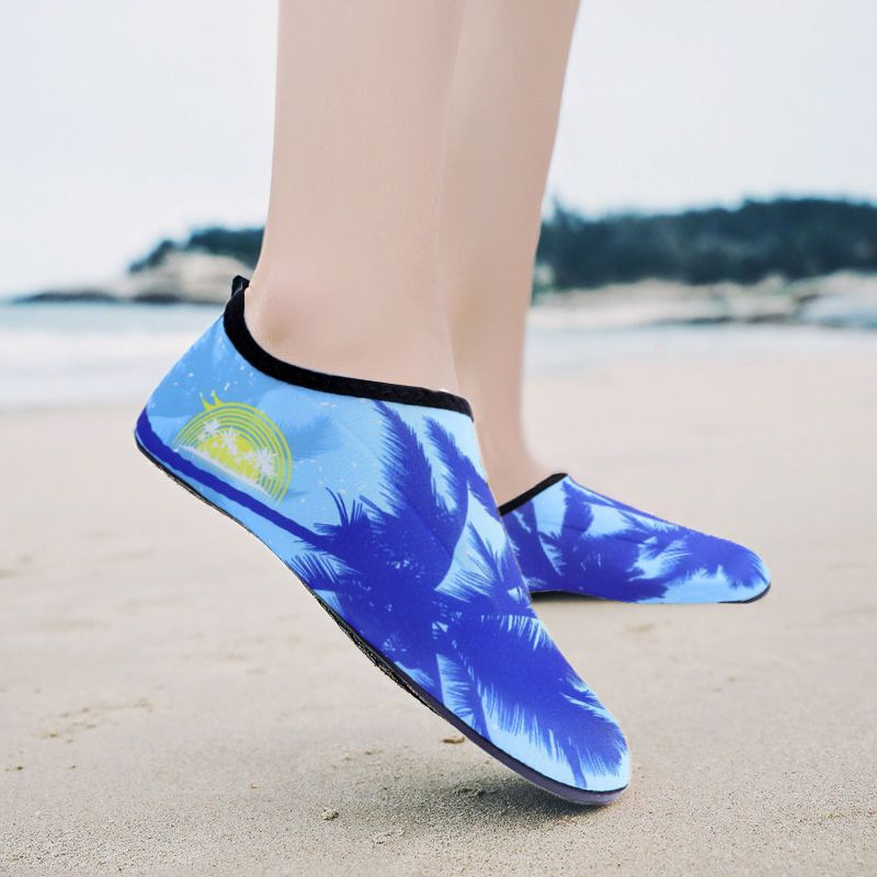 디지털 블루 코코넛 나무 고무 밑창