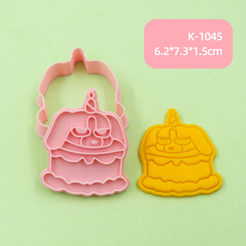 Bige Multi-Building Biscuit Molde Dibujos animados Lindo Animal Siam Lip Home Baking Refer Parche Piedra Plástico Clay image 10
