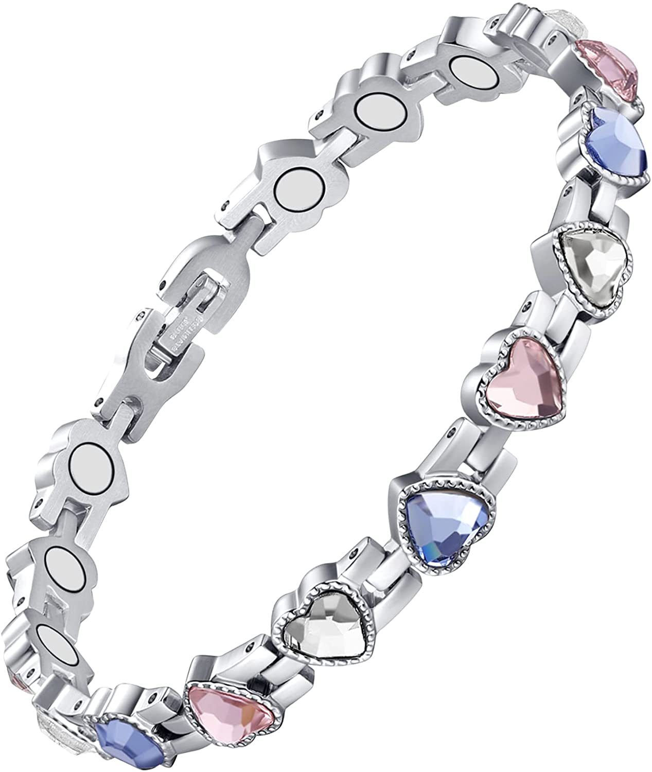 1 Piece Fashion Heart Shape Alloy Plating Zircon Unisex Bracelets display picture 3