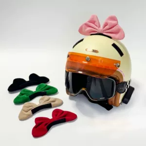 Helmet Decoration Bow Detachable Electric Car Helmet Accessories