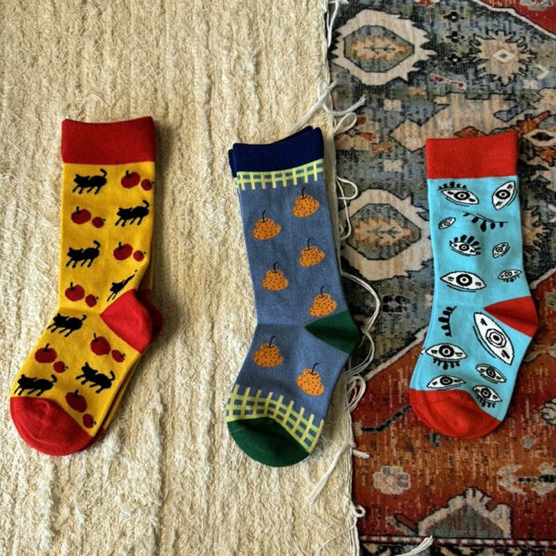 Brand children's autumn cute knee socks for men and women