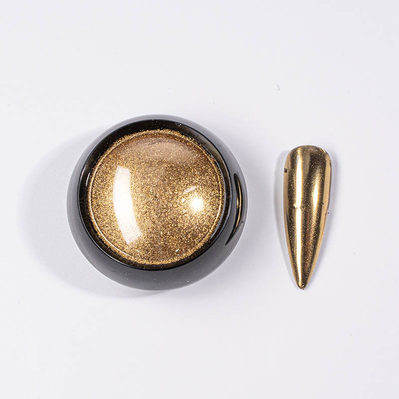 TikTok mismo Rainbow Mirror harina agua ondulación espejo mágico polvo al por mayor En stock suministro transfronterizo de uñas sólido espejo mágico polvo