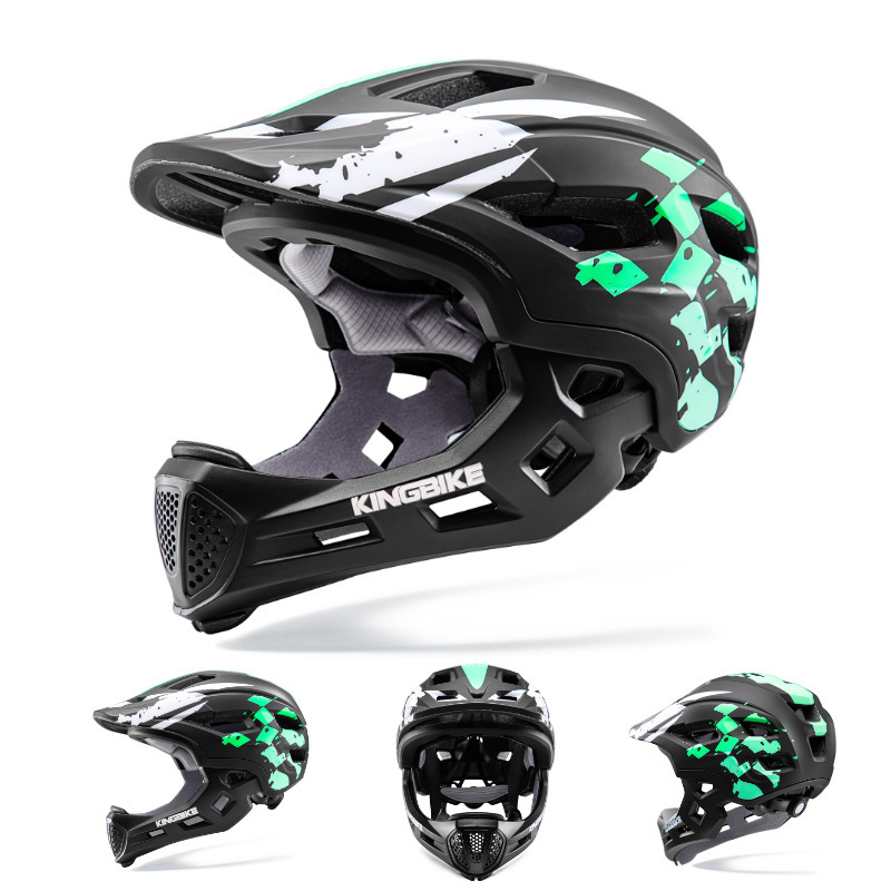キングバイク子供スポーツフルヘルメット自転车ローラースケートボードライディングヘルメット6-12歳子供ヘルメット男|undefined