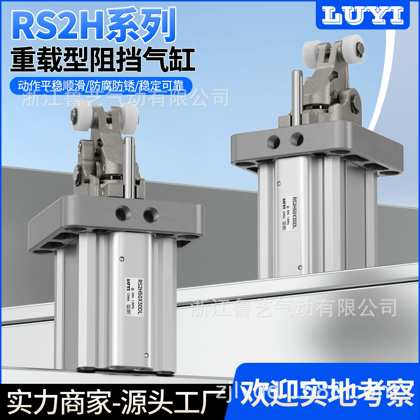 Тип SMC конвейерный блокирующий цилиндр RS2H50 * 30DM-D/63*30DM-D/80 * 40DL-D пневматический