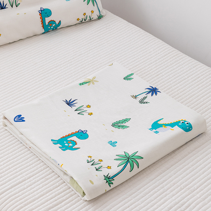 Clase A manta para bebés y niños edredón fresco de verano de algodón jardín de infantes siesta edredón fino manta de aire acondicionado para niños hilo de doble capa edredón fresco de verano