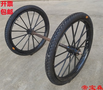 The new T 26 wheelbarrow construction site thickening solid wheel Dray Sanitation trucks wear-resisting reinforce Pneumatic wheels