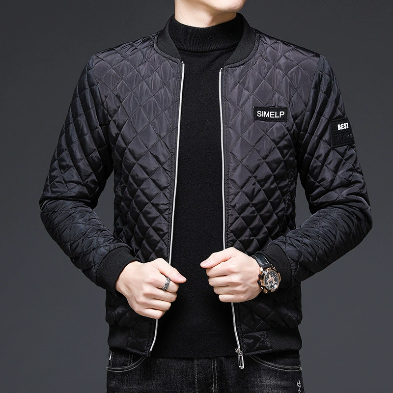 Demi-season spring men's fleece down jacket with down