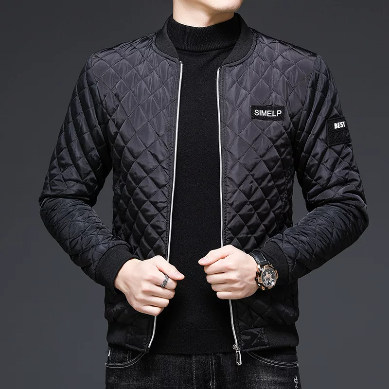 Demi-season spring men's fleece down jacket with down