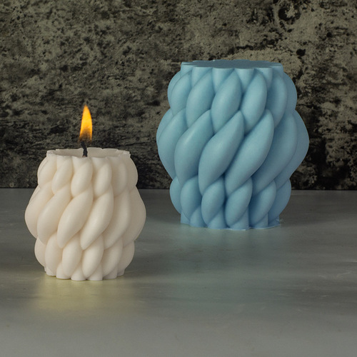Sanxin Spiral Raindrop Scented Candle Silicone Mold DIY Simple Rotating Candle Mold Exclusively Available on Amazon