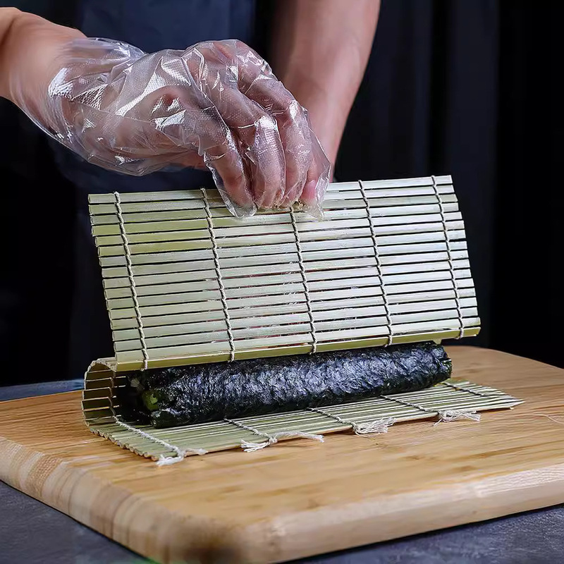 Sushi roller curtain home sushi bamboo curtain sushi artifact non-stick sushi mat sushi curtain commercial green skin sushi tools Sushi roller curtain home sushi bamboo curtain sushi artifact non-stick sushi mat sushi curtain commercial green skin sushi tools