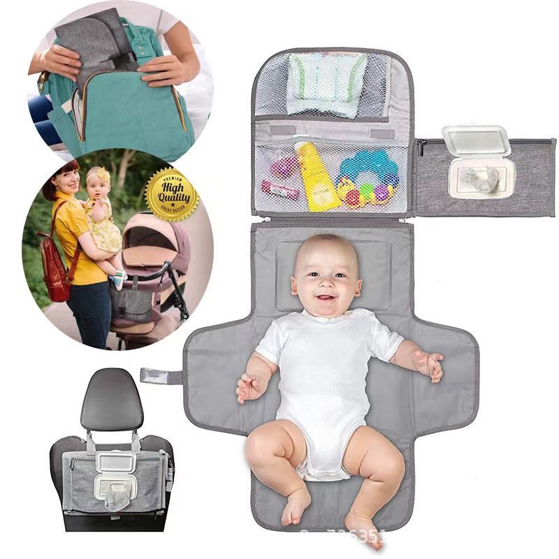 Pañales para bebés a prueba de agua, almohadilla de diafragma para novatos, bolsa de almacenamiento plegable colgante