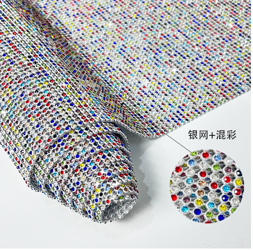 3mm taladro completo de aluminio de malla de goma de malla de patrón autoadhesivo taladro diy accesorios de joyería taladro taladro decoración del hogar taladro de malla de agua