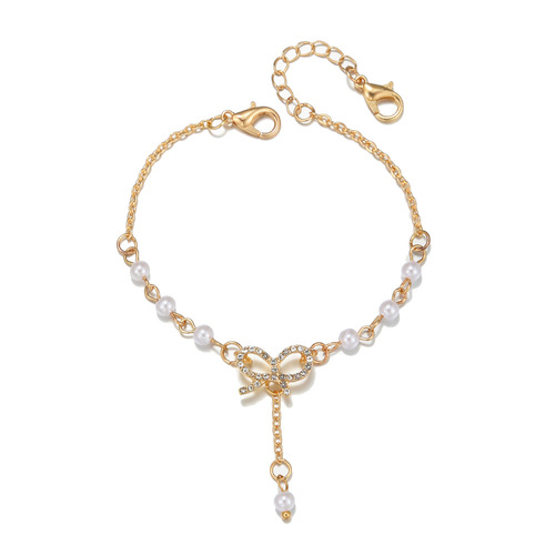 Cross-border best-selling creative star, moon, bow tie anti-loss chain, fashionable rope pendant chain