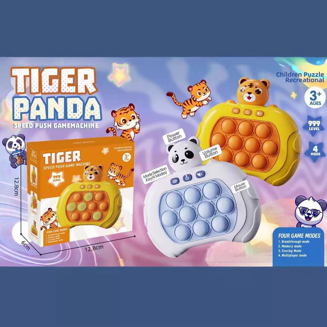 Juguetes de empuje de los niños transfronterizos máquina de juego de rompecabezas de empuje rápido pionero de descompresión de hámster