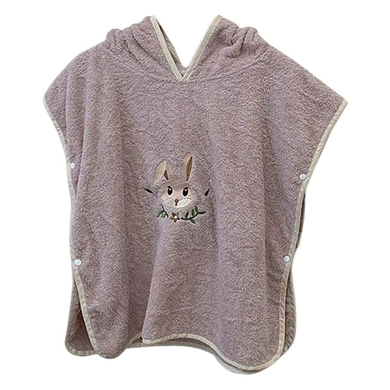 Corea del Sur bebé ins niños Toalla de baño capa de algodón puro absorbente Albornoz lindo dibujos animados casa playa Toalla de baño