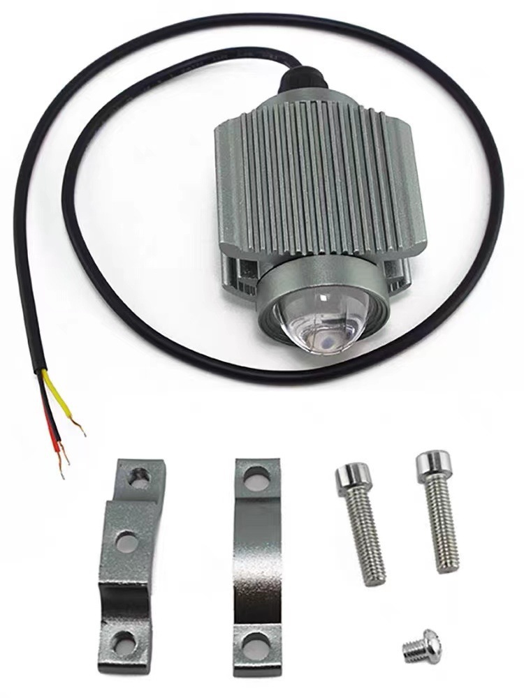 Motuoche Dual Color LED Motorcycle Spotlight Headlight (Motorcycle headlights, headlights) - cobra-tricolor-mode-strobe-accessories-single