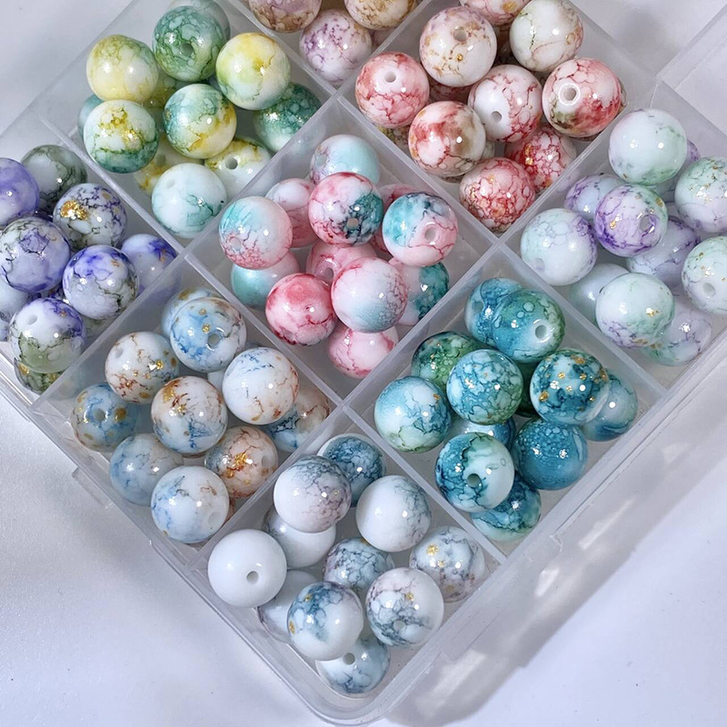 glass round beads