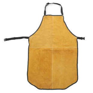 Factory direct sales construction machinery labor protection clothing steel smelting clothing welder protective clothing cowhide two-layer welding apron