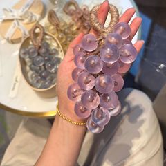 跨境新款水晶葡萄整串手工香皂洗澡洗手持久留香仿真水果形状肥皂