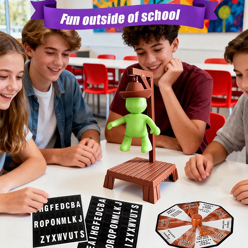 Juegos de mesa de horca magnética transfronteriza juegos de mesa de palabras ingleses juegos de mesa interacción padre-hijo Amazon al por mayor