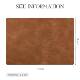 Nordic Style Leather Placemat Double-Sided Waterproof, Oil-Proof and High Temperature Resistant Kitchen Western-Style Conference Table Mat Insulation Mat