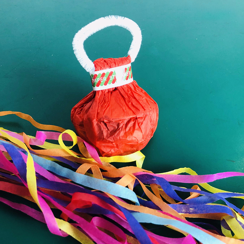 Lanzar cintas a mano Lanzar cintas a mano Lanzar a mano accesorios de atmósfera de celebración fiesta de cumpleaños pistola de fuegos artificiales inflable de celebridades de Internet