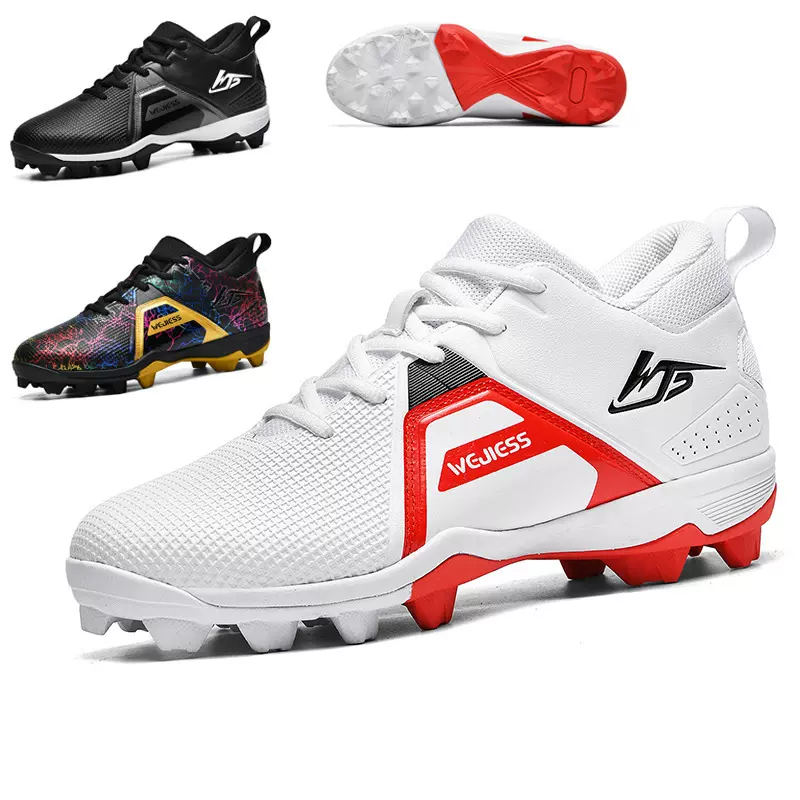 足球鞋橄榄棒球鞋成人棒球鞋垒球鞋儿童橄榄球鞋比赛防滑训练硬胶