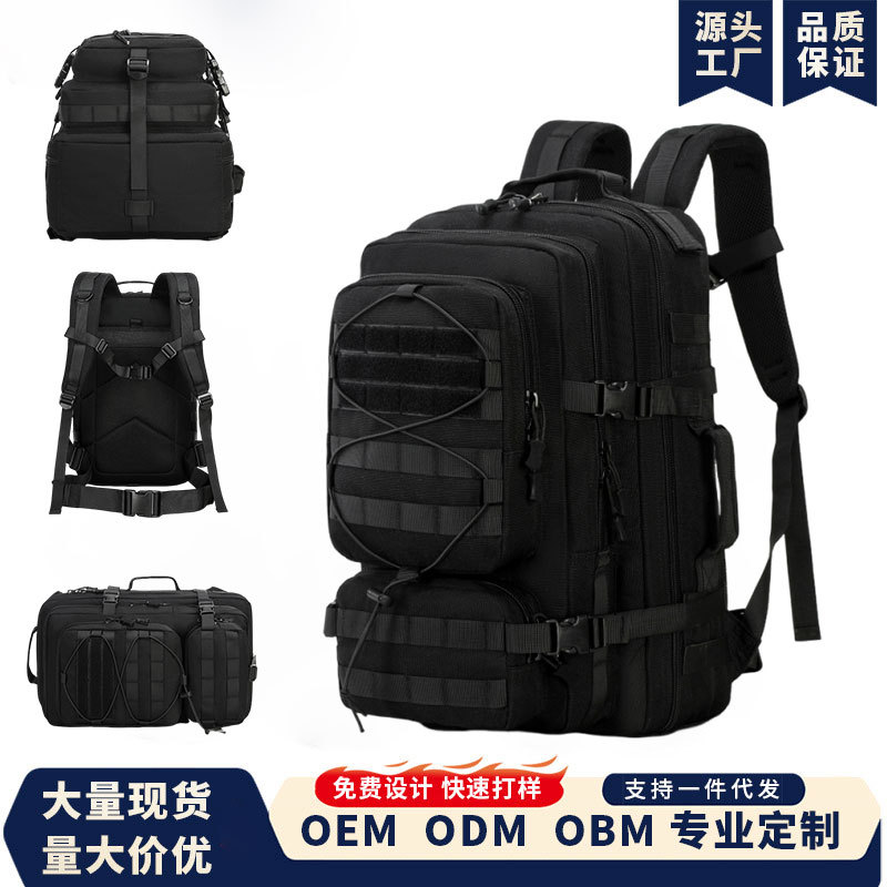 Mochila para deportes al aire libre, bolsa de montañismo de gran capacidad, bolsa de camping, mochila de pesca antisalpicaduras para hombres