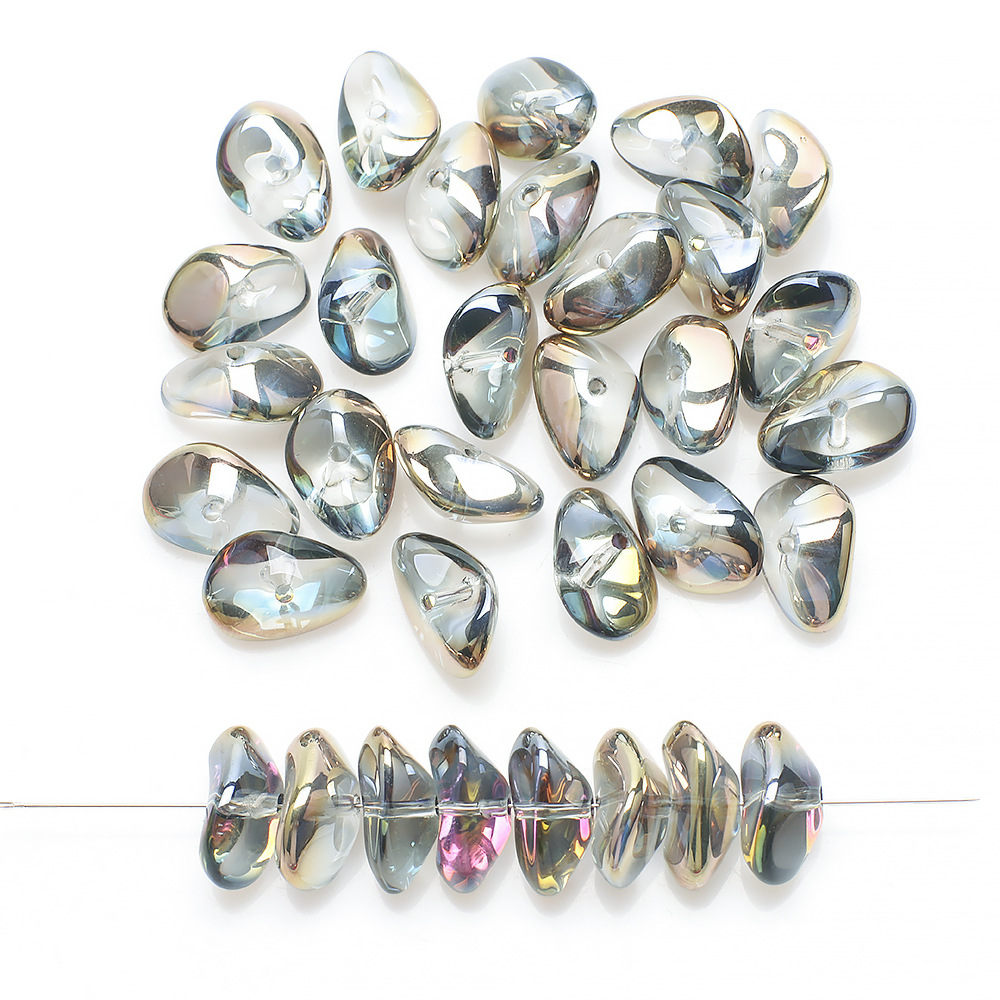 20 PCS/Package 12*17 * 8mm Hole 2~2.9mm Glass Glass Irregular Beads display picture 15