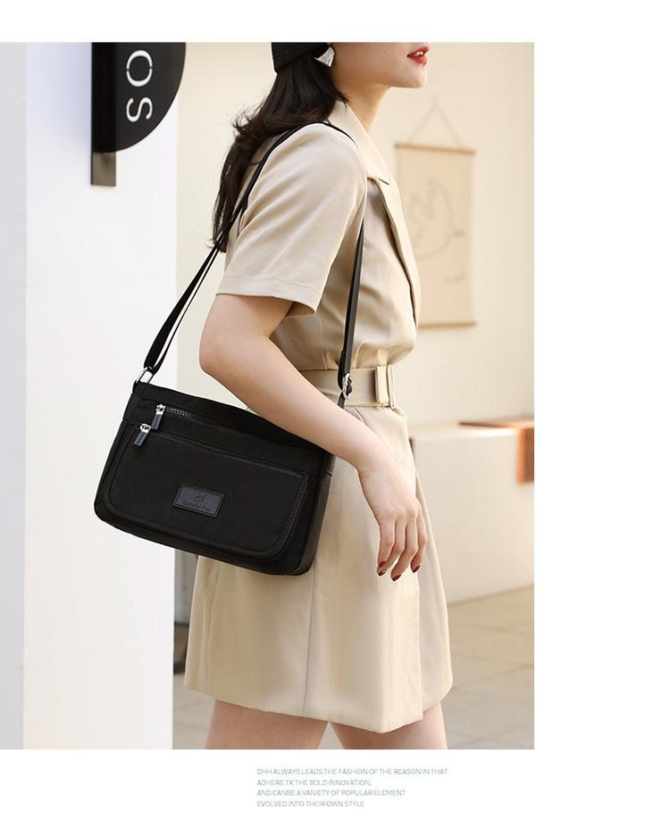 New trendy single-shoulder bag, waterproof nylon bag, multi-layer crossbody bag, Korean-style versatile backpack for foreign trade women in 2025 undefined