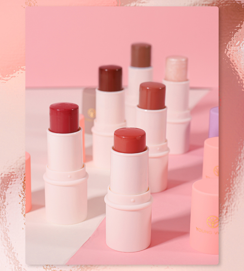 YOUNG VISION Multi-functional Makeup Stick, Lazy Person's Highlighter Contouring Blush, Matte Blush Stick wholesale undefined