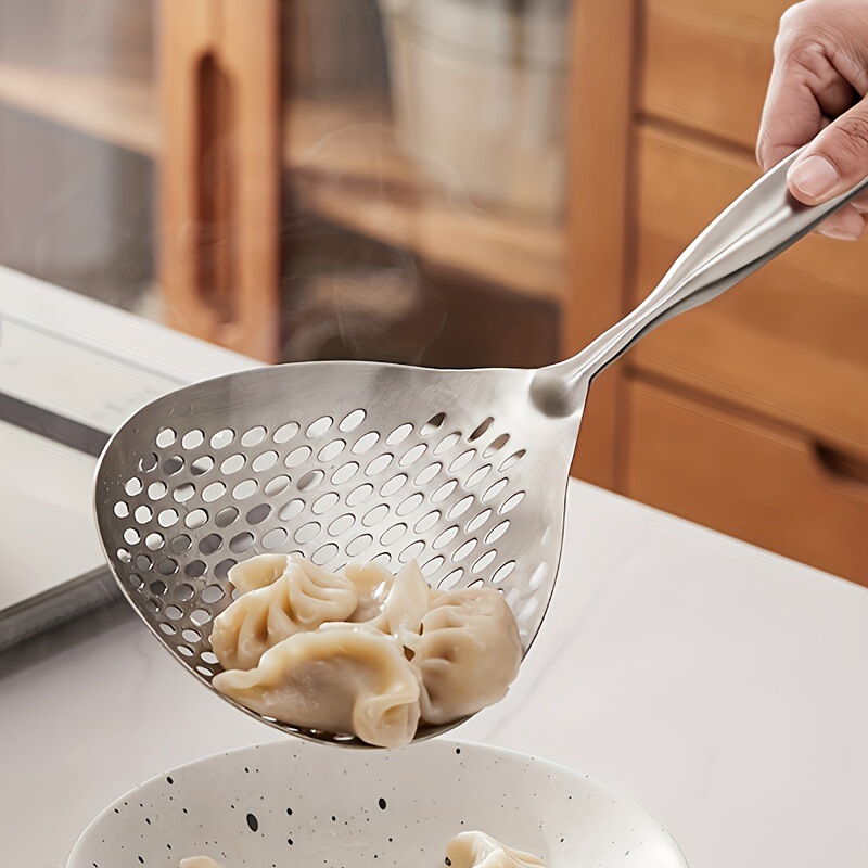 304不锈钢大漏勺家用厨房捞饺子麻辣烫火锅沥水捞勺大号花椒漏|undefined