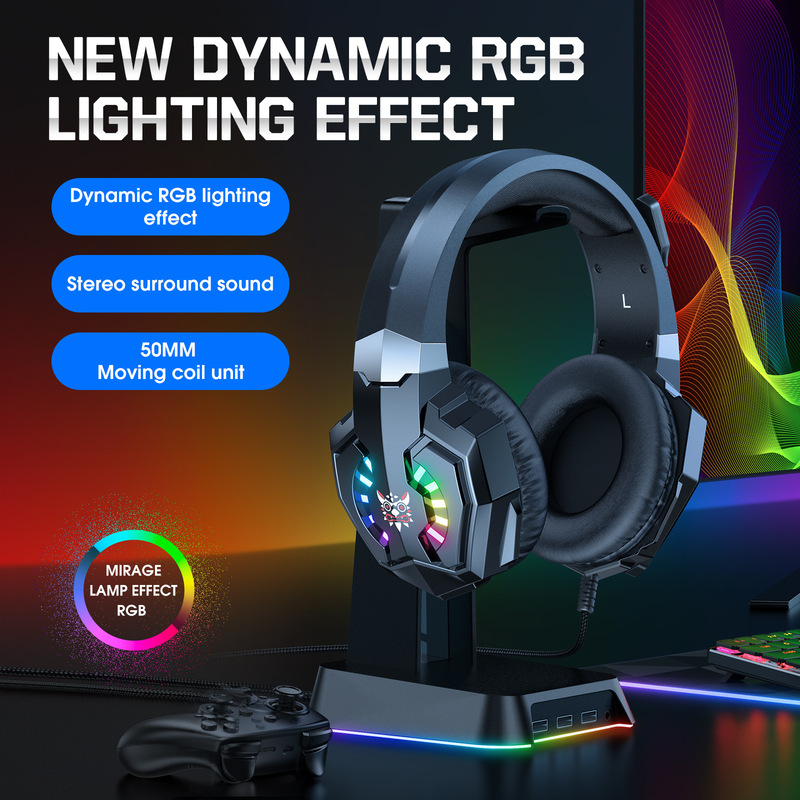 New cross-border X32 head-mounted e-sports eating chicken headset PC computer game headset RGB PS4 New cross-border X32 head-mounted e-sports eating chicken headset PC computer game headset RGB PS4