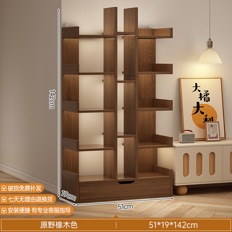 Estante de libro de piso estante de almacenamiento integrado contra la pared armario de almacenamiento sala de estar doméstica gabinete de exhibición dormitorio pequeño gabinete estrecho librería